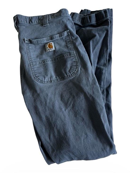 Carhartt Other - Carhartt Men’s Pants 32x32 (32x30) Gray Straight Fit Canvas Workwear Distressed